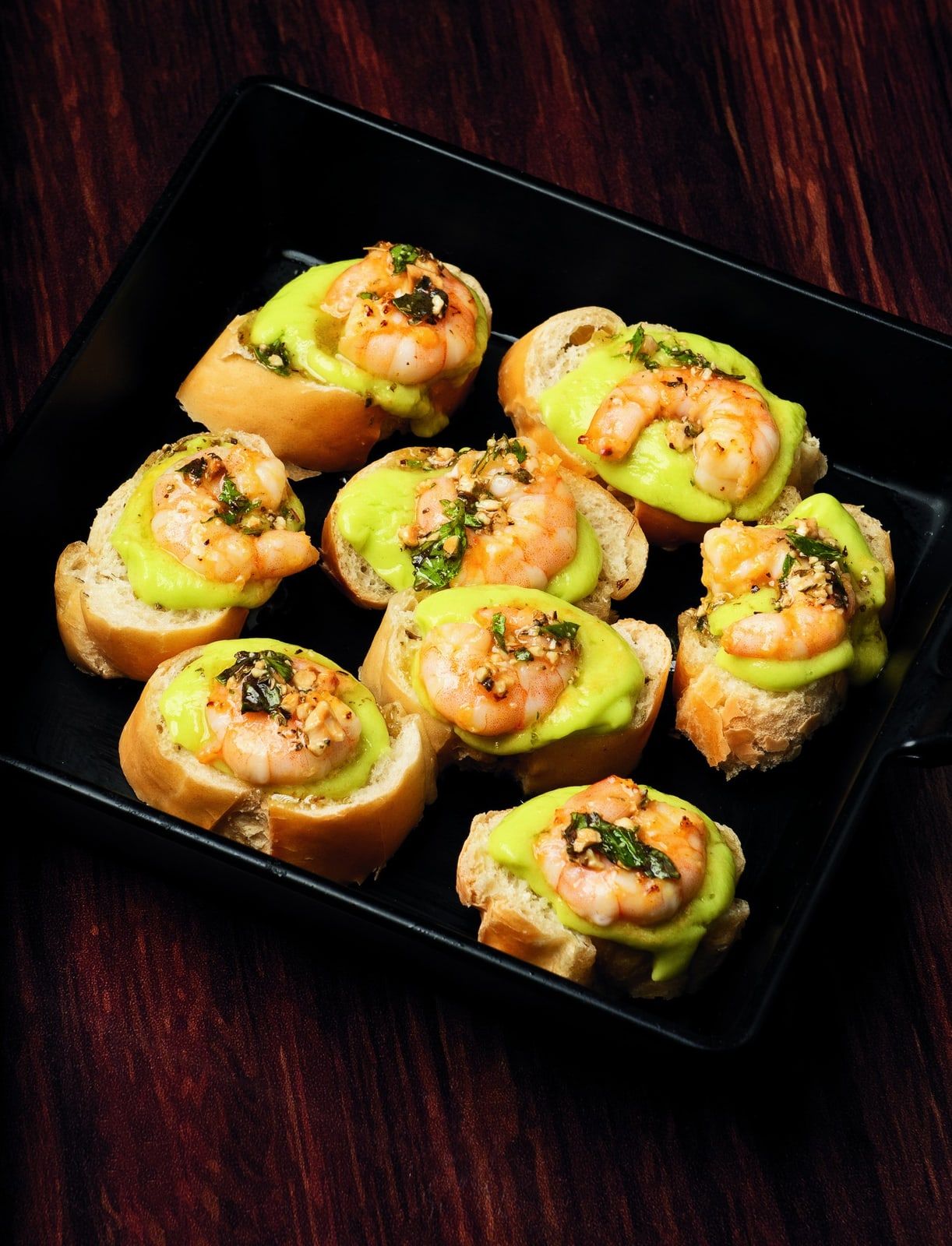 Avocado-Garnelen-Toasts